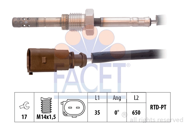 Sensor, exhaust gas temperature (22.0065)