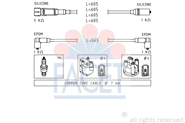 Ignition Cable Kit (4.8725)