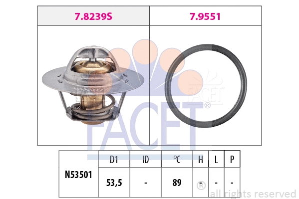 Thermostat, coolant (7.8239)