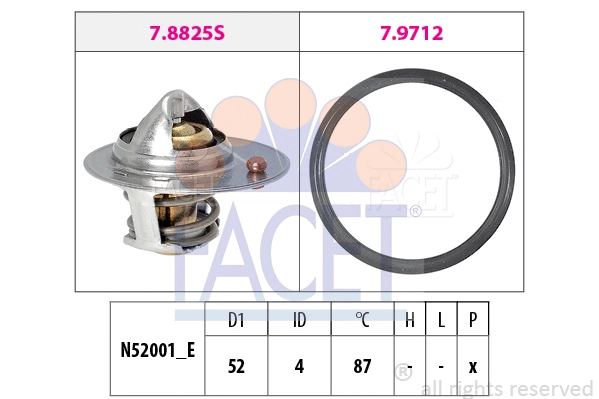Thermostat, coolant (7.8850)