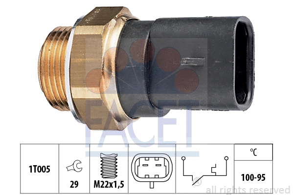 Temperature Switch, radiator fan (7.5117)