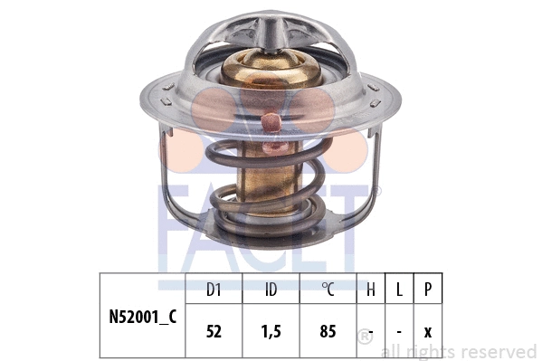 Thermostat, coolant (7.8354S)
