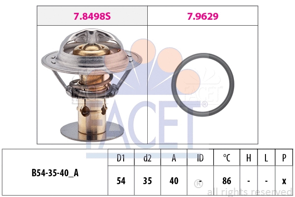 Thermostat, coolant (7.8498)