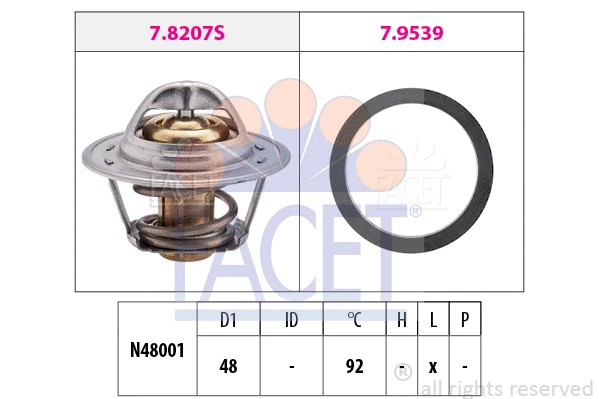 Thermostat, coolant (7.8295)