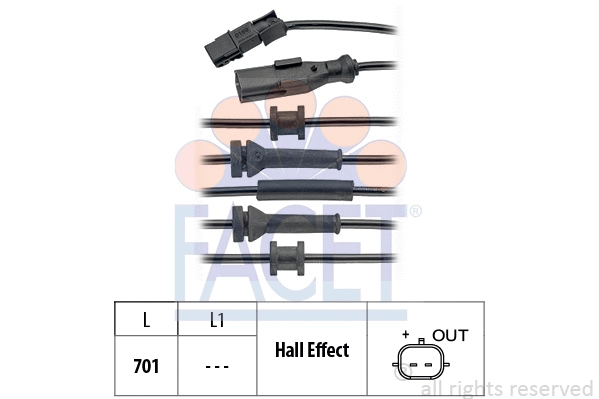 Sensor, wheel speed (21.0169)