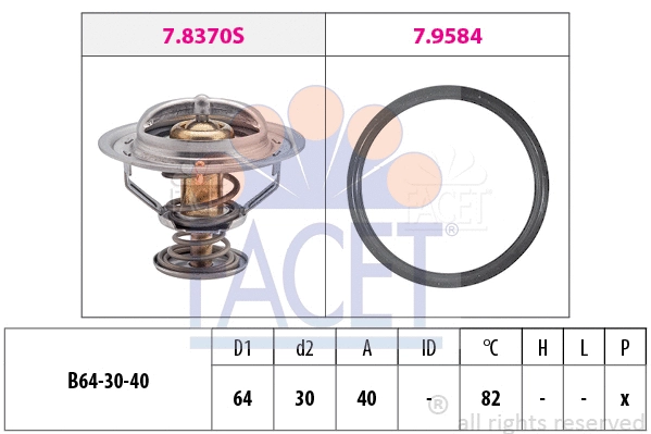 Thermostat, coolant (7.8370)
