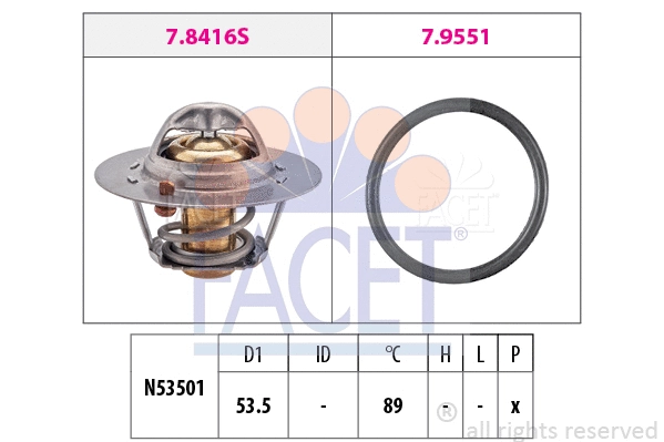 Thermostat, coolant (7.8416)
