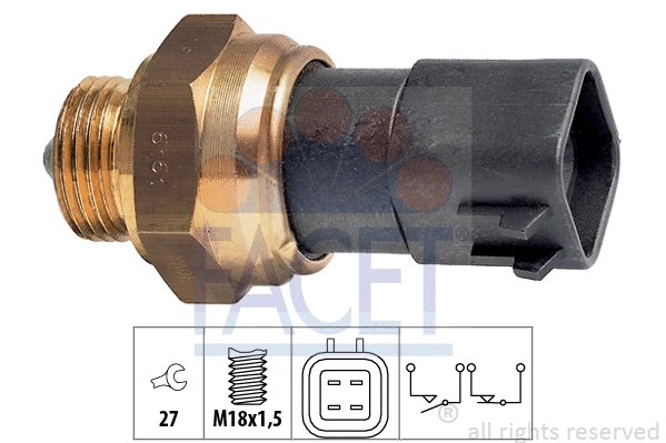 Switch, reverse light (7.6161)