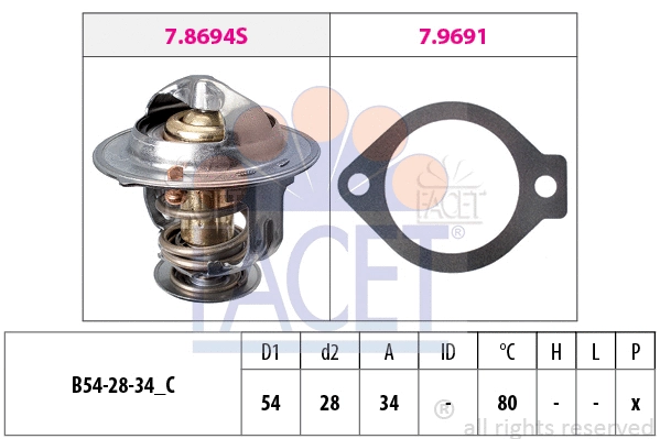 Thermostat, coolant (7.8694)