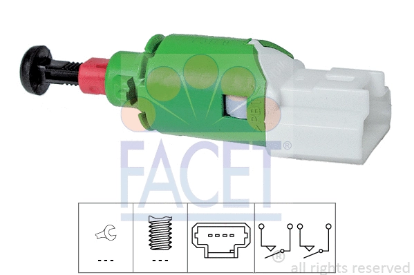 Switch, clutch control (cruise control) (7.1290)