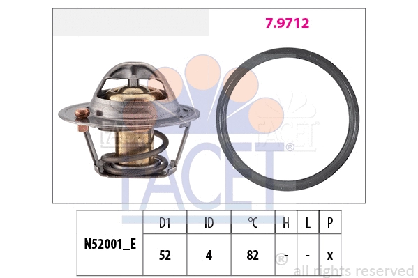 Thermostat, coolant (7.8725)