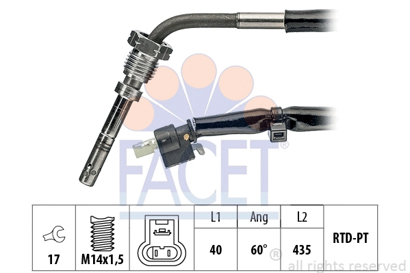Sensor, exhaust gas temperature (22.0084)