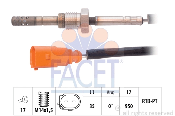 Sensor, exhaust gas temperature (22.0021)