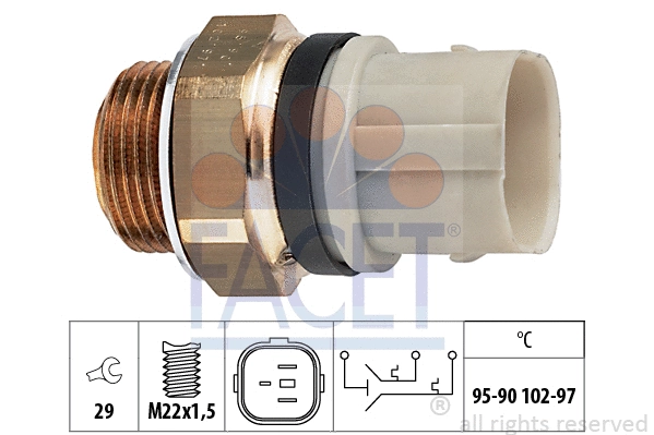 Temperature Switch, radiator fan (7.5652)
