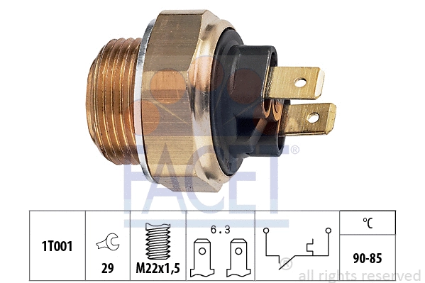 Temperature Switch, radiator fan (7.5134)