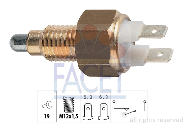 Switch, reverse light (7.6009)