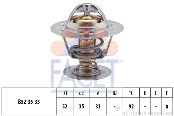 Thermostat, coolant (7.8396S)