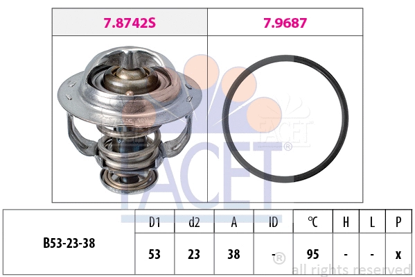 Thermostat, coolant (7.8742)