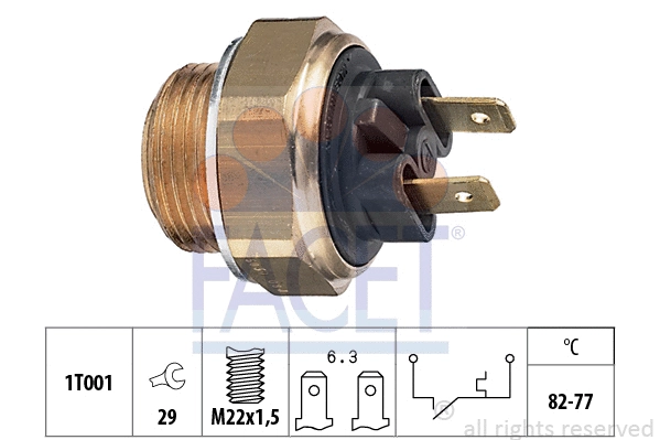 Temperature Switch, radiator fan (7.5030)