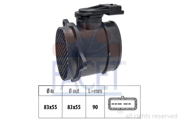 Mass Air Flow Sensor (10.1298)