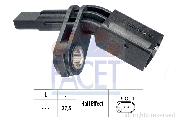 Sensor, wheel speed (21.0007)