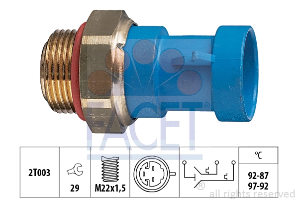 Temperature Switch, radiator fan (7.5643)