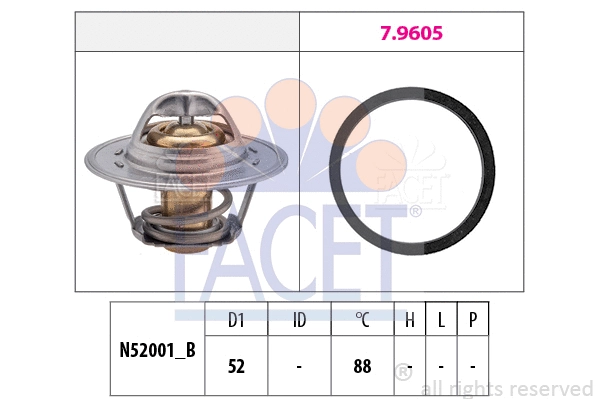 Thermostat, coolant (7.8312)