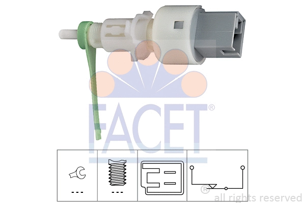 Switch, clutch control (cruise control) (7.1159)