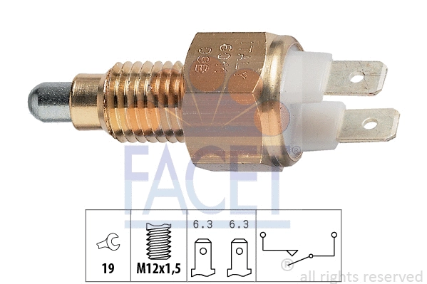 Switch, reverse light (7.6011)
