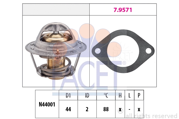 Thermostat, coolant (7.8369)