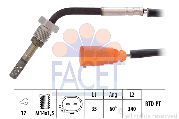 Sensor, exhaust gas temperature (22.0274)