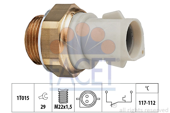 Temperature Switch, radiator fan (7.5166)