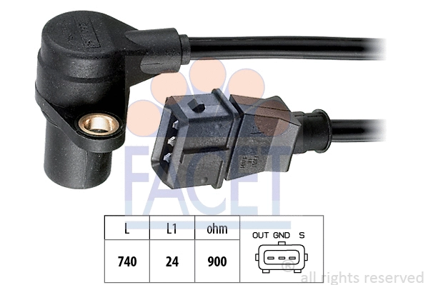 Sensor, crankshaft pulse (9.0214)