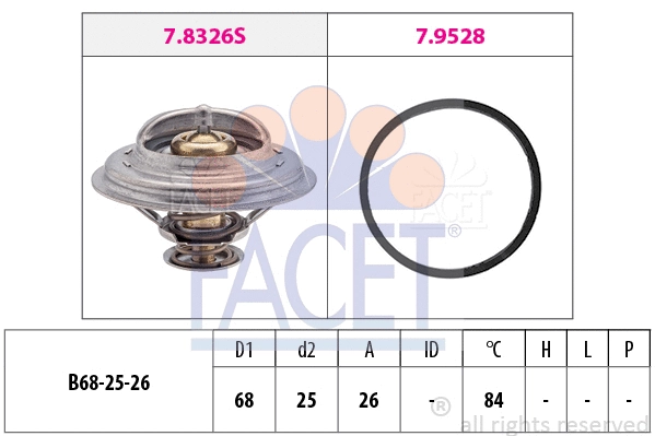 Thermostat, coolant (7.8326)