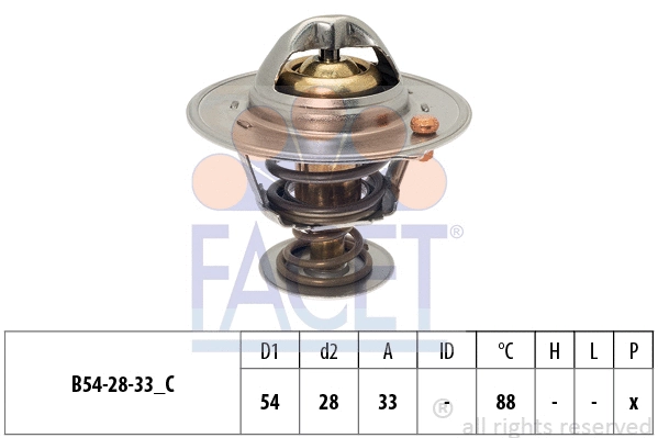 Thermostat, coolant (7.8870S)