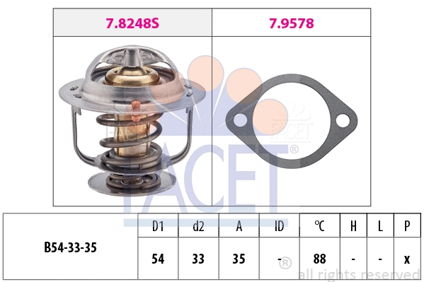 Thermostat, coolant (7.8248)