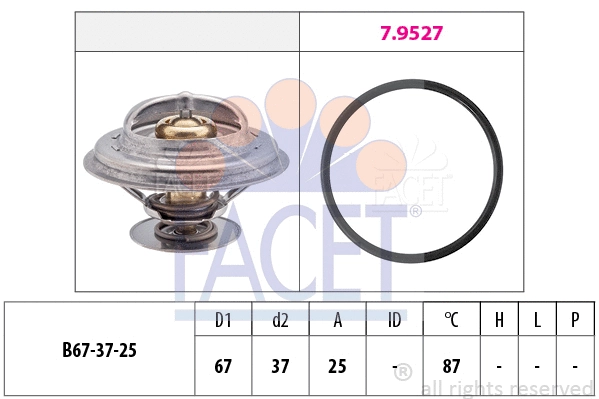 Thermostat, coolant (7.8552)
