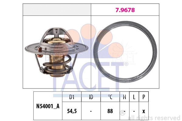 Thermostat, coolant (7.8787)
