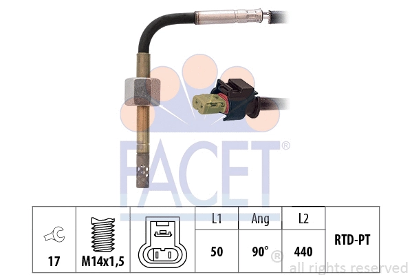 Sensor, exhaust gas temperature (22.0308)