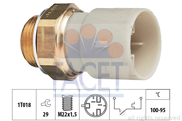 Temperature Switch, radiator fan (7.5147)