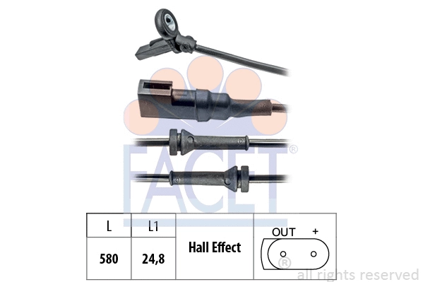 Sensor, wheel speed (21.0023)