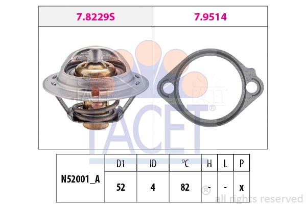 Thermostat, coolant (7.8437)