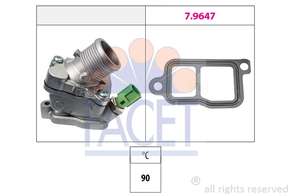 Thermostat, coolant (7.8606)