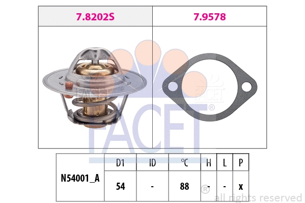 Thermostat, coolant (7.8358)