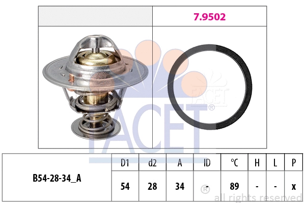 Thermostat, coolant (7.8220)