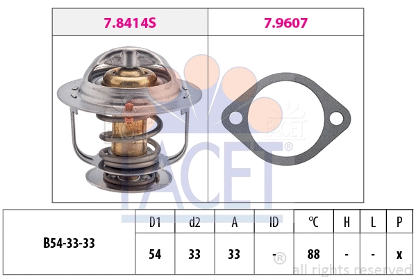 Thermostat, coolant (7.8414)