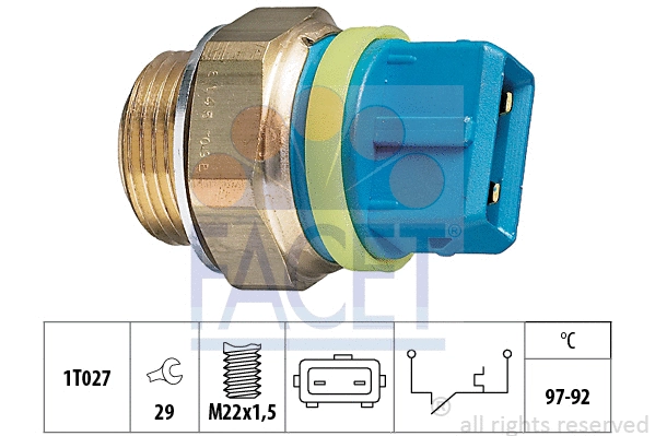 Temperature Switch, radiator fan (7.5145)