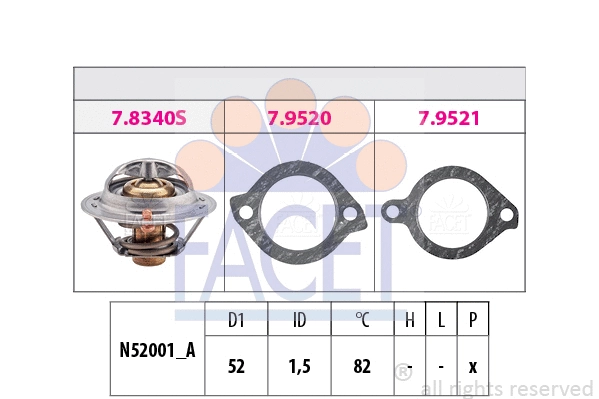 Thermostat, coolant (7.8228)