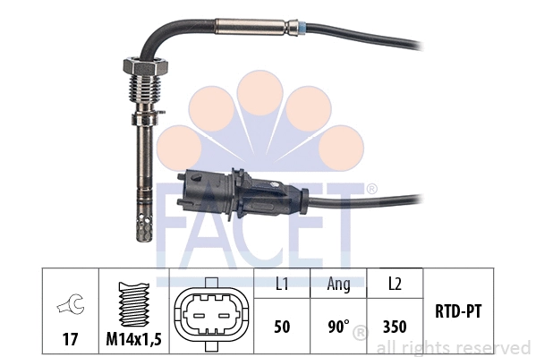 Sensor, exhaust gas temperature (22.0092)