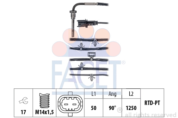 Sensor, exhaust gas temperature (22.0214)